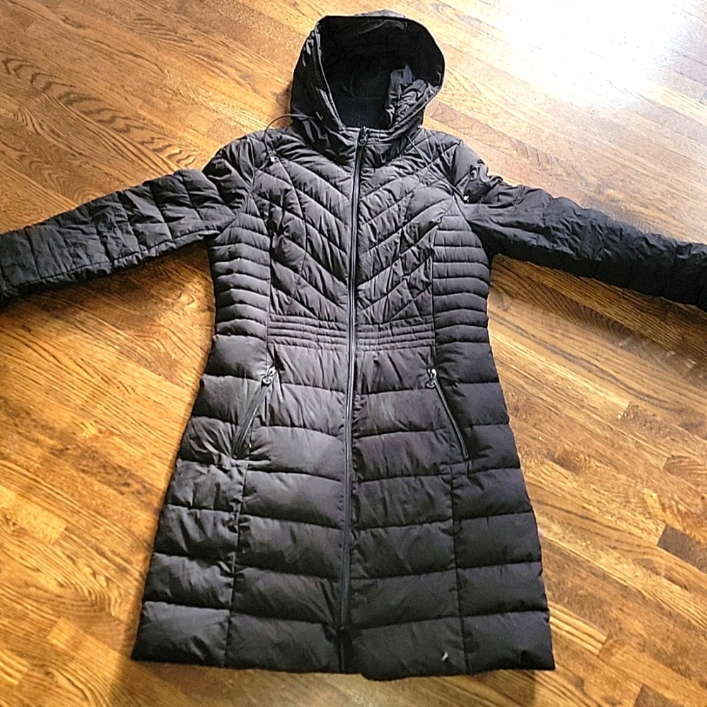 BERNARDO WOMENS blk down 3/4 coat